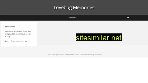 lovebugmemories.com alternative sites