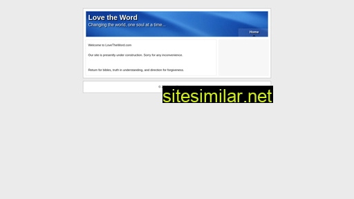 Lovetheword similar sites