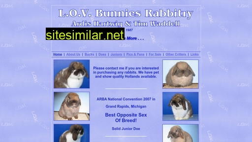 lovbunniesrabbitry.com alternative sites