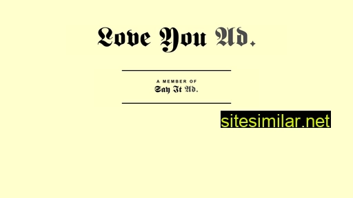 Love-you-ad similar sites