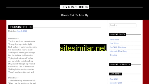 loveissuicide.com alternative sites