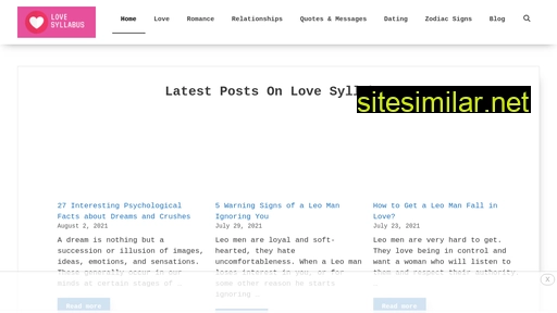 lovesyllabus.com alternative sites
