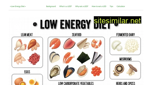 lowenergydiet.com alternative sites