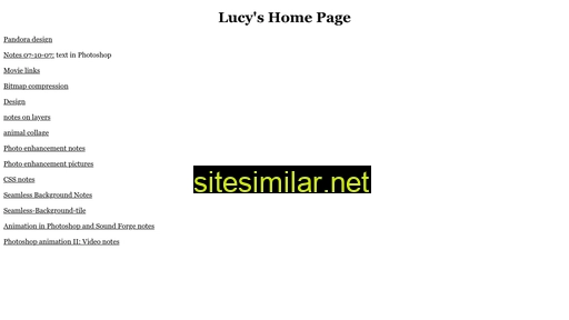 Lucy3901 similar sites