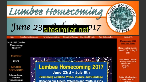 lumbeehomecoming.com alternative sites