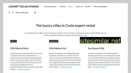 luxuryvillaschania.com alternative sites