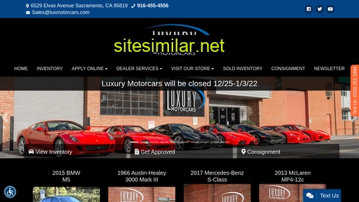 Luxmotorcars similar sites