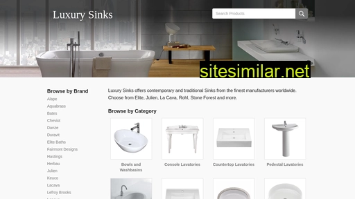 luxury-sinks.com alternative sites