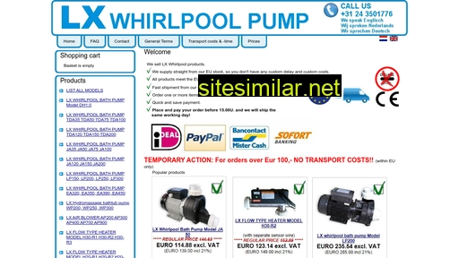 lx-whirlpool-bath-pump.com alternative sites