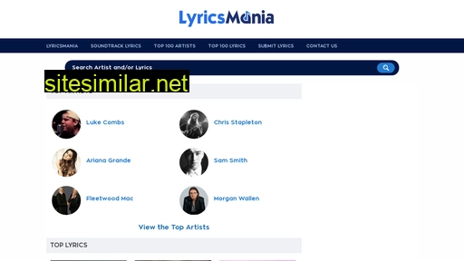 lyricsmania.com alternative sites