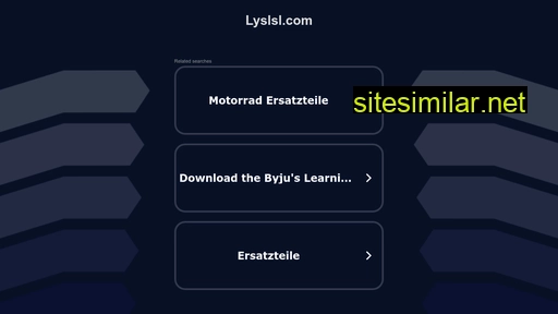 Lyslsl similar sites