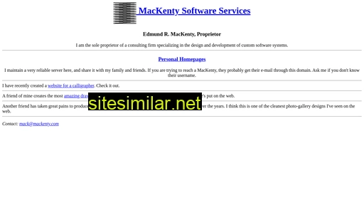 mackenty.com alternative sites