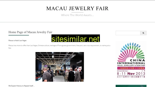 macaujewelryfair.com alternative sites