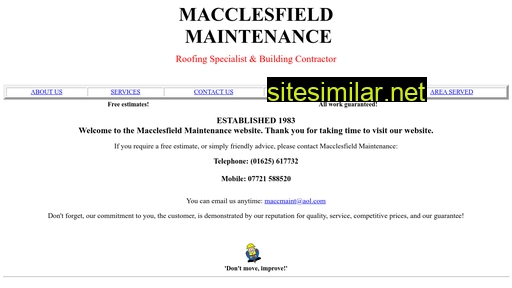 Macclesfieldmaintenance similar sites