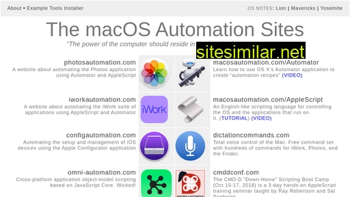 macosautomation.com alternative sites