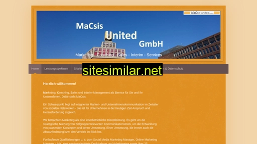 macsis-united.com alternative sites