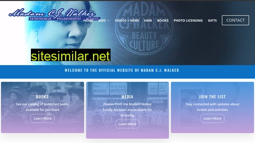 madamcjwalker.com alternative sites