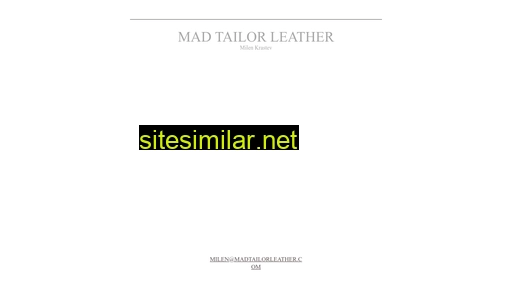 madtailorleather.com alternative sites