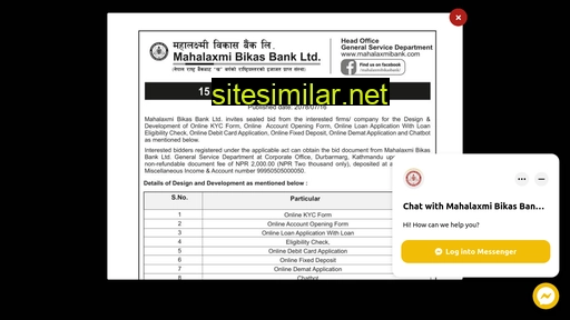 mahalaxmibank.com alternative sites
