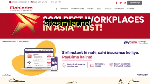 Mahindrainsurance similar sites