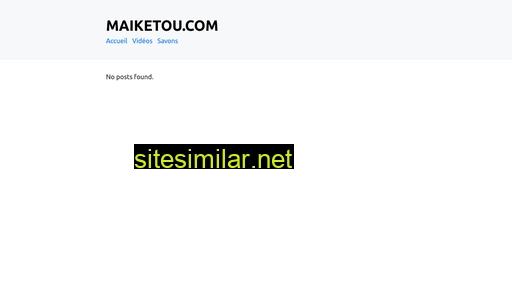 maiketou.com alternative sites