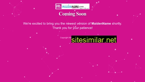 maidenname.com alternative sites