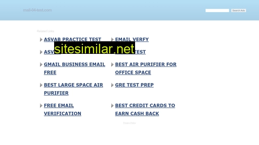 mail-04-test.com alternative sites
