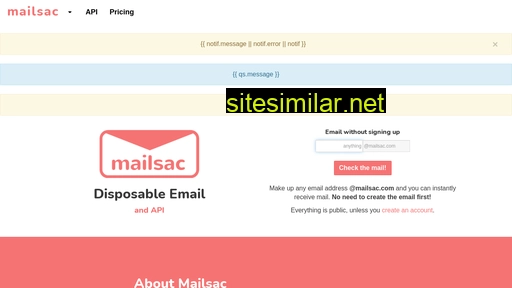 mailsac.com alternative sites