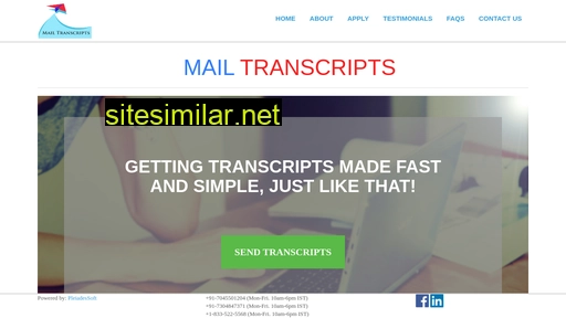 mailtranscripts.com alternative sites