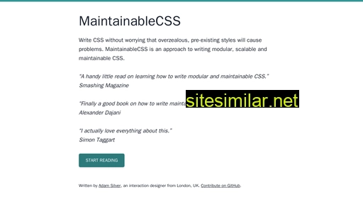 maintainablecss.com alternative sites
