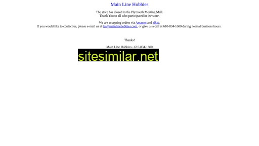 mainlinehobbies.com alternative sites