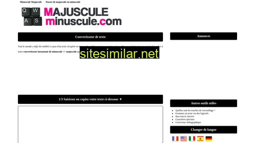 majuscule-minuscule.com alternative sites