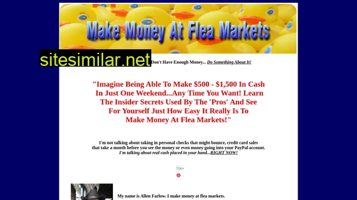 makemoneyatfleamarkets.com alternative sites