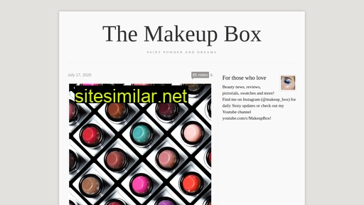 Makeup-box similar sites