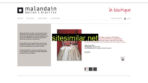 Malandainballet-boutique similar sites