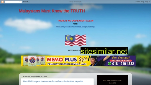 Malaysiansmustknowthetruth similar sites