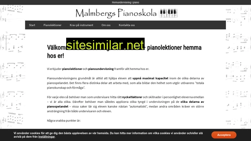 Malmbergspianoskola similar sites
