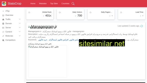 managergram.ir.statscrop.com alternative sites