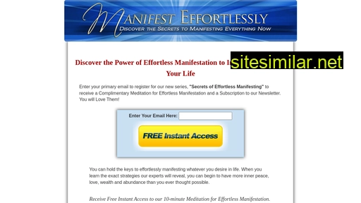 manifesteffortlessly.com alternative sites