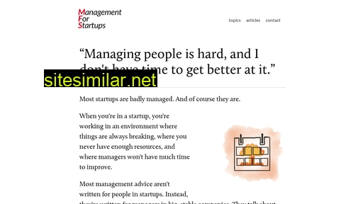Managementforstartups similar sites