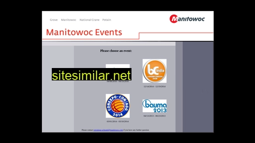 manitowoc-events.com alternative sites