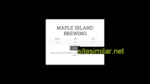 mapleislandbrewing.com alternative sites