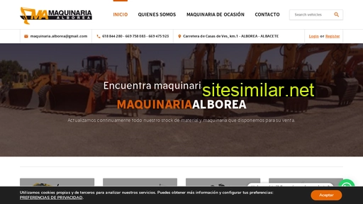 maquinariaalborea.com alternative sites