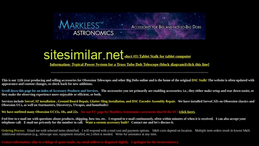 marklessastronomics.com alternative sites