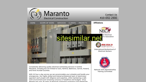 marantoelectricalconstruction.com alternative sites