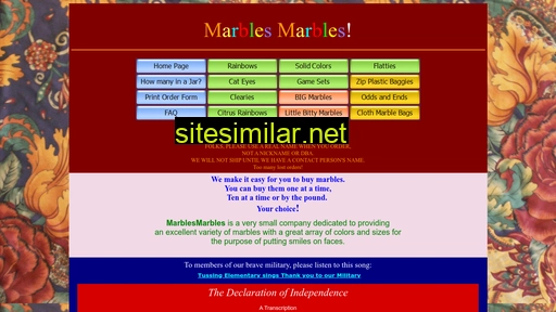 marblesmarbles.com alternative sites