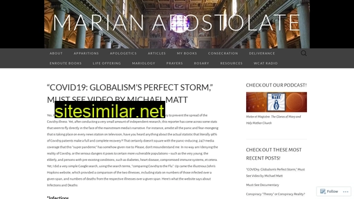 marianapostolate.com alternative sites