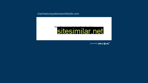 Marineecosystemsworldwide similar sites