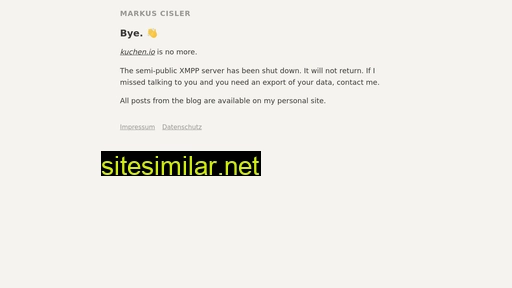 markuscisler.com alternative sites