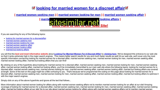 marriedwomanaffair.com alternative sites